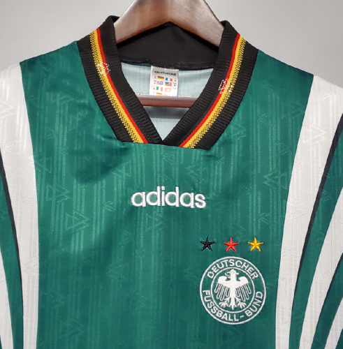 Retro Jersey 1996 Germany Away Soccer Jersey Green Vintage Football Shirt