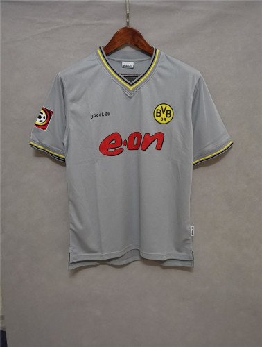 Retro Jersey Borussia Dortmund 2000 Away Grey Soccer Jersey