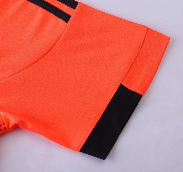 #811 Orange Soccer Training Uniform Blank Jersey and Shorts