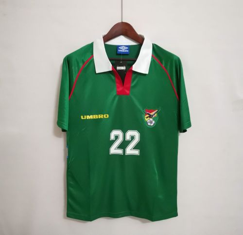 Retro Jersey 1994 Bolivia BALDIVIESO 22 Home Soccer Jersey Vintage Football Shirt