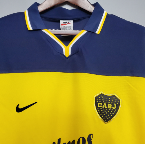 Retro Jersey 1999 Boca Juniors Home Soccer Jersey Vintage Football Shirt