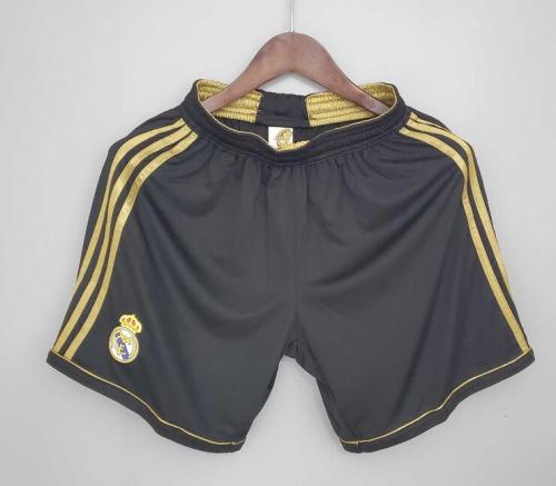 Real Madrid 2011-2012 Away Black Soccer Shorts
