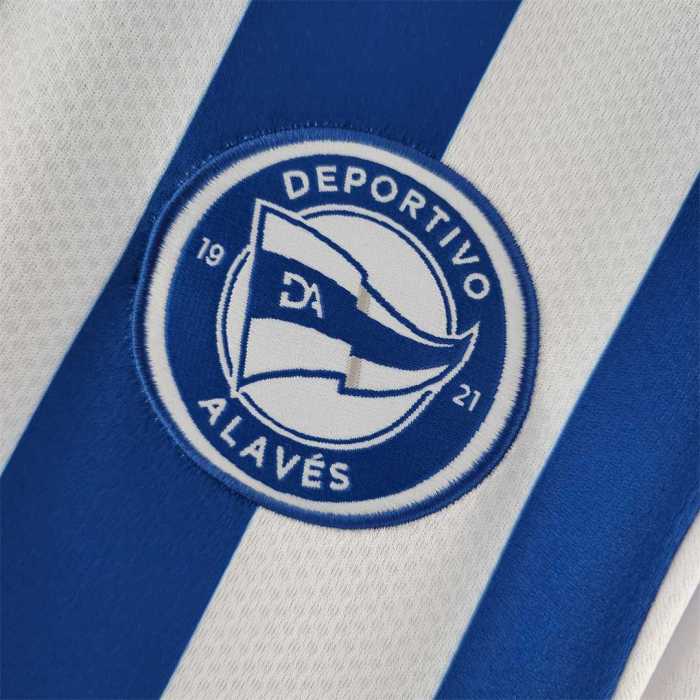 Fans Version 2022-2023 Deportivo Alavés Home Soccer Jersey