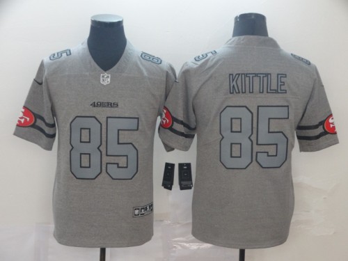 San Francisco 49ers 85 KITTLE 2019 Black Salute To Service USA Flag Fashion Limited Jersey
