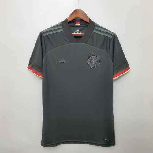 Retro Jersey 2020 Germany Away Black Soccer Jersey Vintage Football Shirt