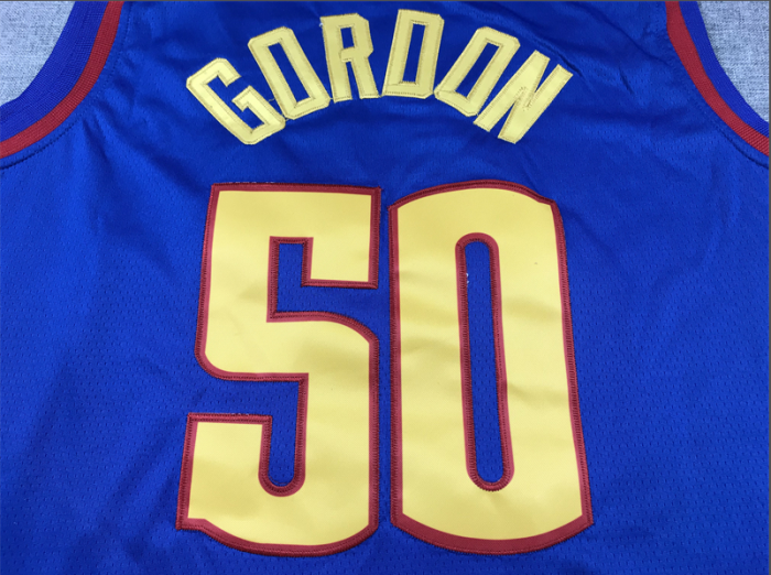Denver Nuggets 50 GORDON 2023 Statement Edition Blue NBA Jersey