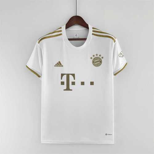 Fans Version 2022-2023 Bayern Munich Away White Soccer Jersey