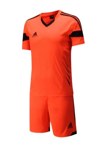 #809 Orange Soccer Training Uniform Blank Jersey and Shorts