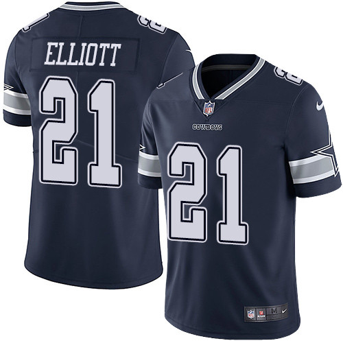 Dallas Cowboys #21 ELLIOTT Navy NFL Legend Jersey