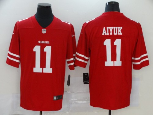 San Francisco 49ers 11 Brandon Aiyuk Red 2020 NFL Draft First Round Pick Vapor Untouchable Limited Jersey