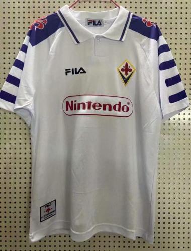 Retro Jersey 1998 Fiorentina Away White Soccer Jersey