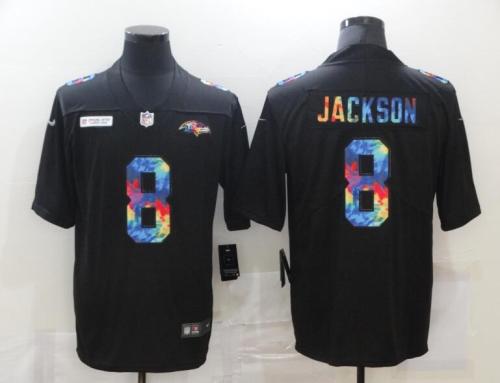 Ravens 8 Lamar Jackson Black Vapor Untouchable Fashion Limited Jersey