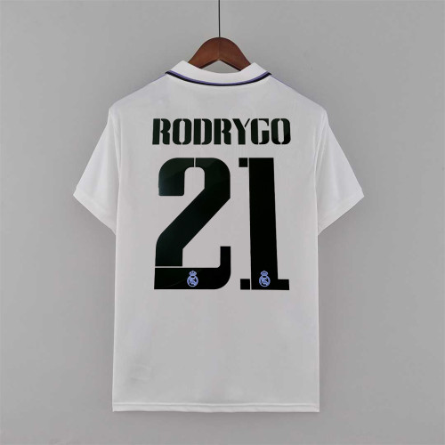RODRYGO 21 Camisetas de Futbol 2022-23 Real Madrid Home Soccer Jersey