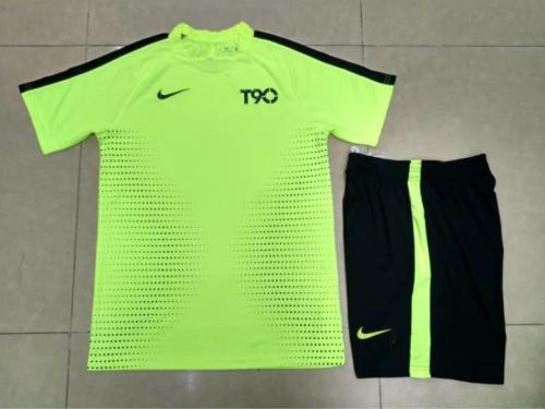 NK003 T90 Yellow Soccer Uiform DIY Custom Blank Soccer Jersey Shorts