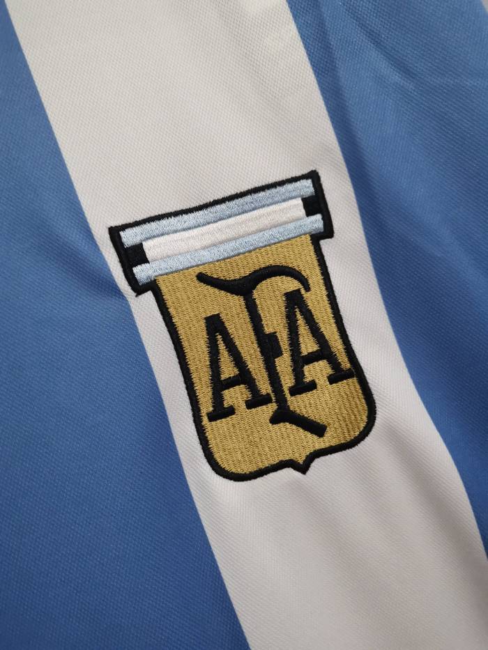 Retro Jersey 1985 Argentina Home Soccer Jersey Vintage Football Shirt