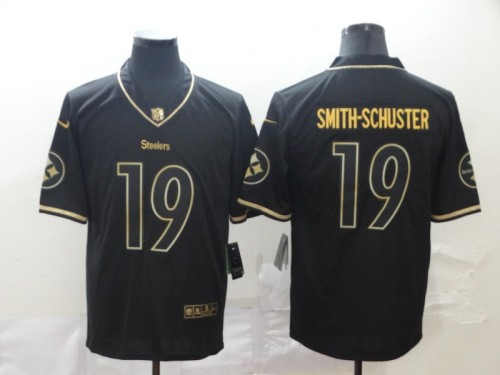 Pittsburgh Steelers 19 SMITH-SCHUSTER Black Gold Throwback Vapor Untouchable Limited Jersey