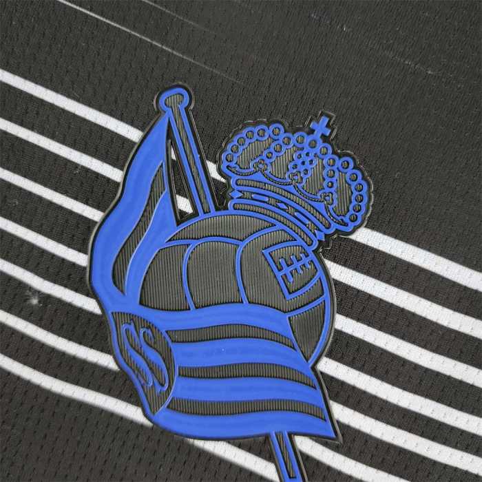 Fans Version 2022-2023 Real Sociedad Away Black Soccer Jersey