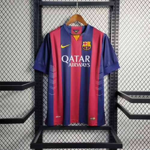 Retro Jersey 2014-2015 Barcelona Home Soccer Jersey Vintage Football Shirt