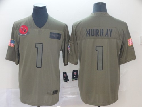 Arizona Cardinals #1 MURRAY 2019 Olive Salute To Service Limited Jersey