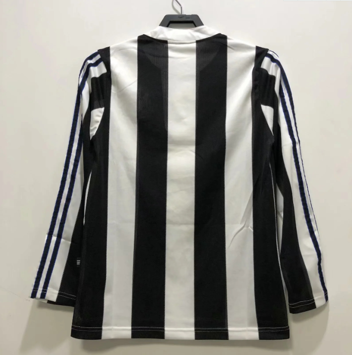 Long Sleeve Retro Jersey 1995-1997 Newcastle United Home Soccer Jersey Vintage Football Shirt