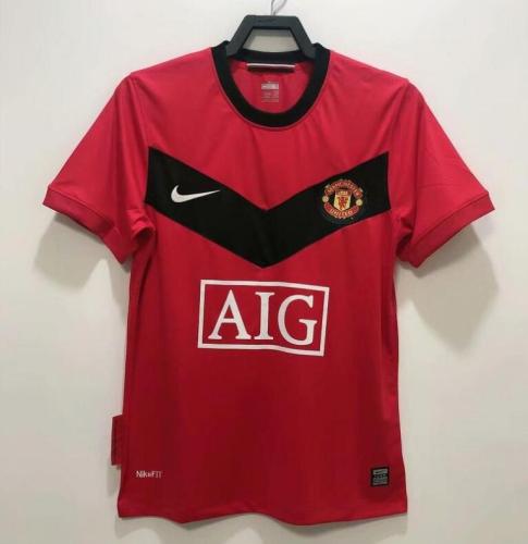 Retro Jersey Manchester United 2009-2010 Home Red Soccer Jersey