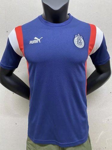 Fans Version 2023-2024 Chivas Blue Soccer Training Jersey