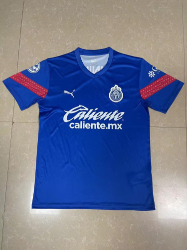 2022-2023 Chivas Blue Soccer Training Jersey