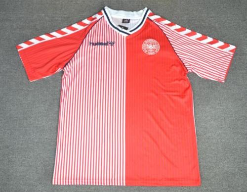 Retro Jersey 1986 Denmark Home Soccer Jersey