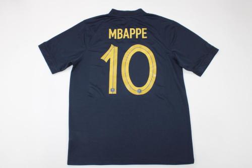 with Front Patch Fans Version 2022 World Cup France 10 MBAPPE Home Soccer Jersey
