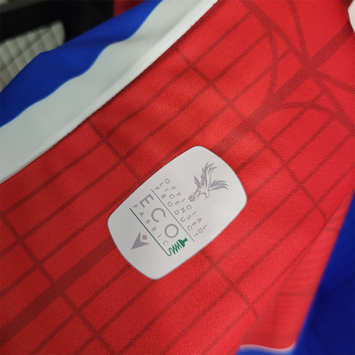 Palace Football Shirt Fan Version 2023-2024 Crystal Palace Home Soccer Jersey