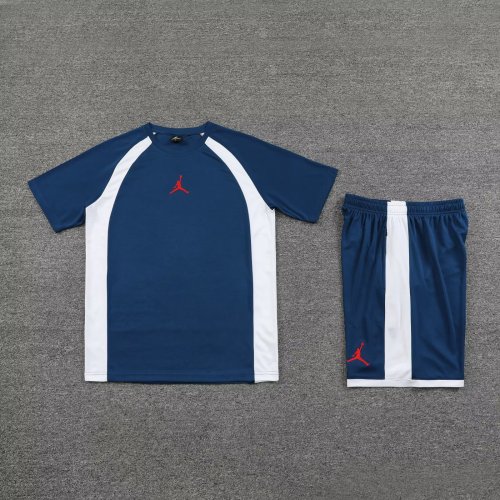 DIY Custom Blank Uniforms 2023-2024 JD Blue Soccer Jersey Shorts