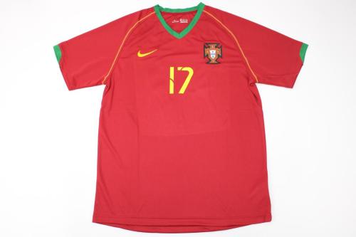 Retro Jersey 2006 Portugal 17 C.RONALDO Home Soccer Jersey