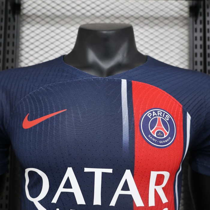 Maillot PSG Player Version 2023-2024 Paris Saint-Germain Home Soccer Jersey