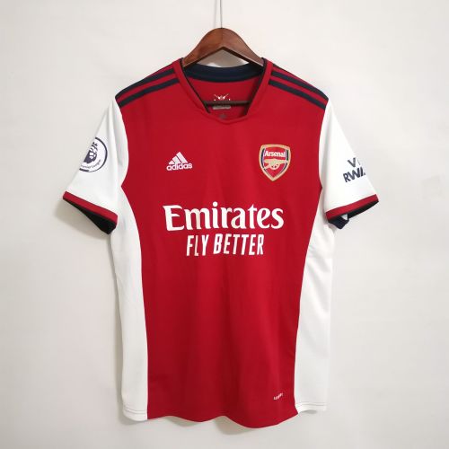 with EPL Patch Fans Version 2021-2022 Arsenal Home Soccer Jersey