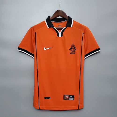 Retro Jersey 1998 Netherlands Home Soccer Jersey Vintage Holland Football Shirt