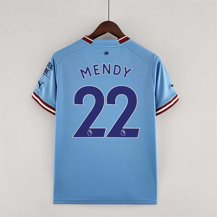 Fans version STERLING DE BRUYNE FODEN 22-23 Manchester City Home Football Shirt