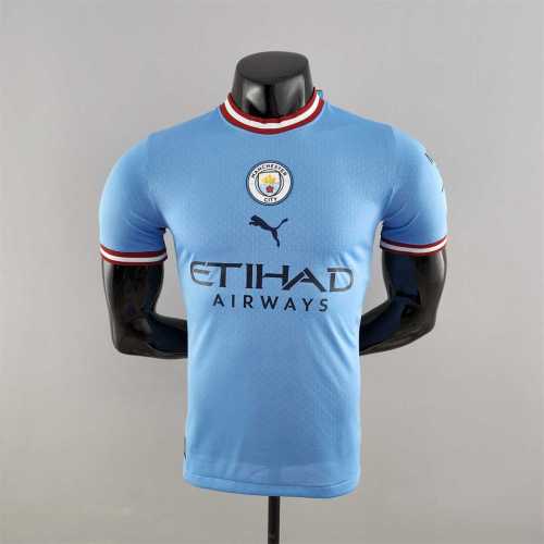 Player Version 2022-2023 Manchester City Home Soccer Jersey
