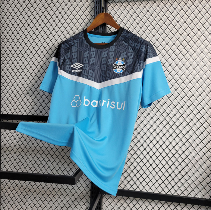 Fans Version 2023-2024 Gremio Light Blue Soccer Training Jersey