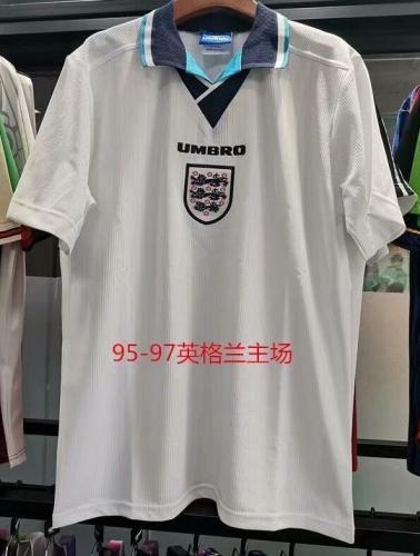 Retro Jersey 1995-1997 England Home Soccer Jersey Vintage Football Shirt