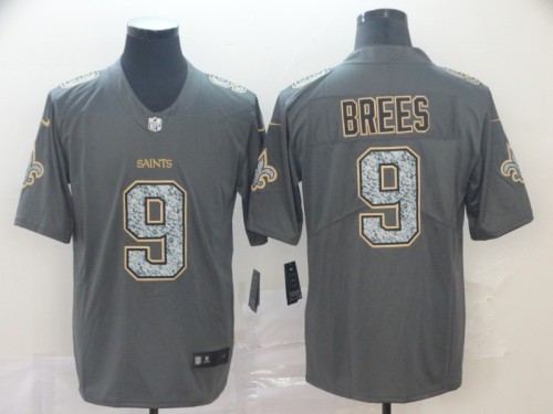 New Orleans Saints #9 BREES Grey NFL Jersey