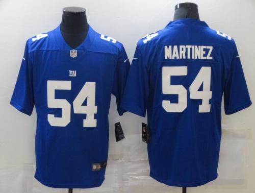 New York Giants 54 MARTINEZ Blue NFL Jersey