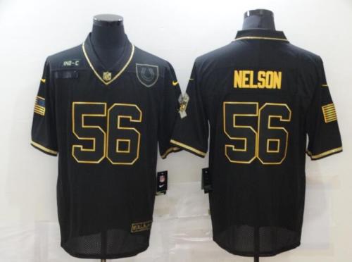 Colts 56 Quenton Nelson Black Gold 2020 Salute To Service Limited Jersey