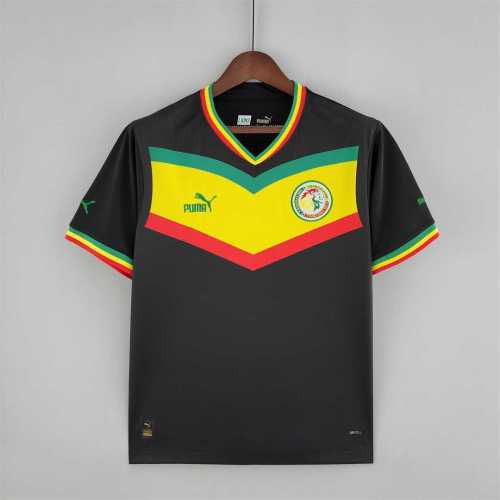Fans Version 2022 World Cup Senegal Away Black Soccer Jersey