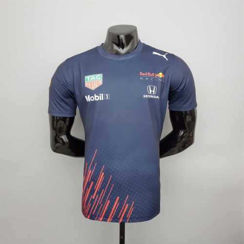 F1 Formula One racing suit; Honda Red Bull racing suit Royal Blue Racing Jersey