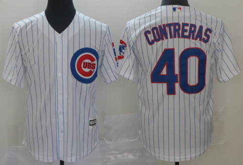 2019 Chicago Cubs # 40 CONTRERAS Whith MLB Jersey