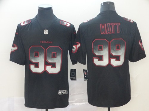 Houston Texans #99 WATT Black/Red NFL Jersey