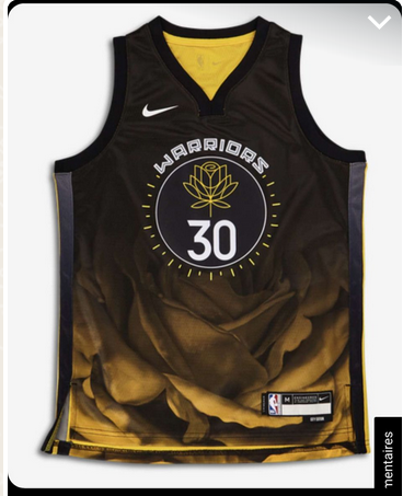 Youth Golden State Warriors 30 Curry Black/Yellow NBA Jersey