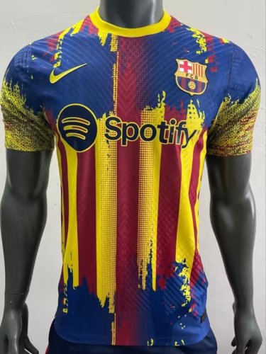 Player Version 2023-2024 Barcelona Special Blue/Red/Yellow Soccer Jersey