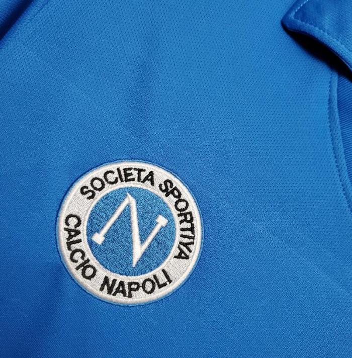 Retro Jersey 1988-1989 Calcio Napoli Home Blue Soccer Jersey