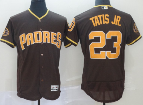2019 San Diego Padres # 23 TATIS JR. Brown  MLB Jersey